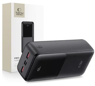 Zdjęcie produktu dla Tech-Protect PB03 POWER BANK 30000MAH 22.5W BLACK