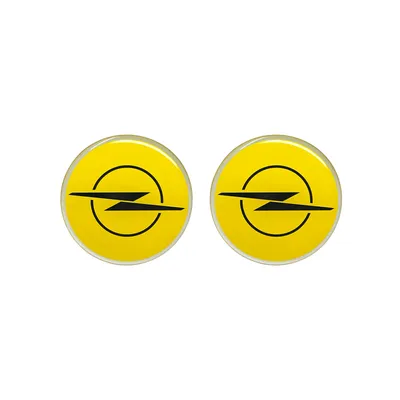 Image de Autocollant 3D Opel Logo, jaune, 12 mm