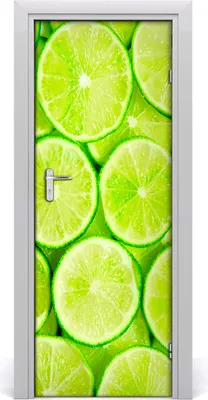 Produktbild von Tulup Türaufkleber 75x205 cm Dekorative Aufkleber Selbstklebend Wasserdichte Tapete Abnehmbar Schlafzimmer Wohnzimmer Wohnkultur - Limette