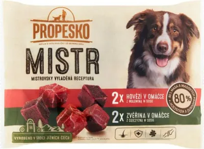 Obrázok produktu pre PROPESKO MISTR kapsička 4x85g hovädzie+ zverina, 15199