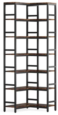 Produktbild von Regal, 7 Etagen, Rustikales Industriedesign, 78,74 cm Industriedrehregal, Schokolade