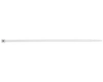 Imagen del producto de 1000 bridas de cable blancas, 2,5 x 100 mm, resistentes, para uso en electricidad, no resistentes a los rayos UV, fabricadas en Europa