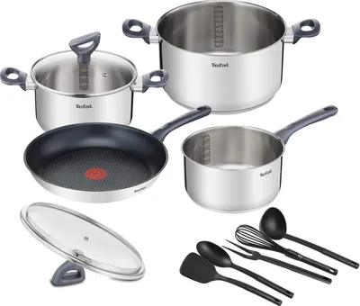 Immagine prodotto di Tefal G713SB Daily Cook Set - Set da cucina - nero/argento