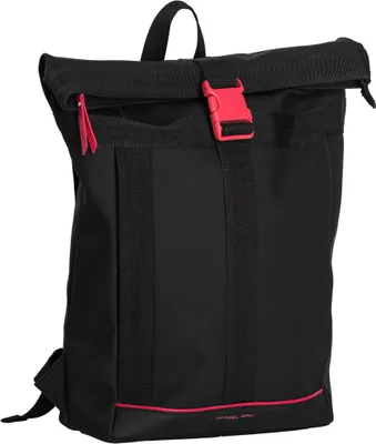 Produktbild von DANIEL RAY DRS25.1491 Newcastle Rolltop Backpack L 04 black/red Schnall