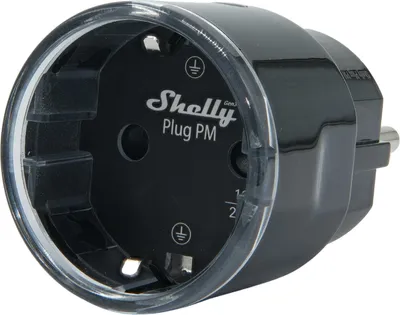 Image de Shelly Plug PM Gen3 - Prise WiFi intelligente avec fonction de mesure, noir, BT