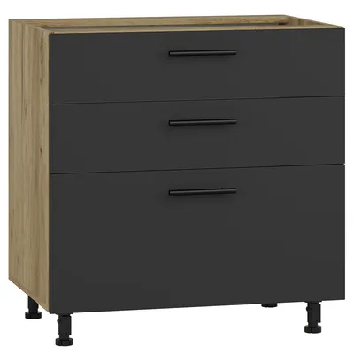 Obrázek produktu pro Halmar Dolní kuchyňská skříňka Vento D3S H-80/82 - dub craft / antracit