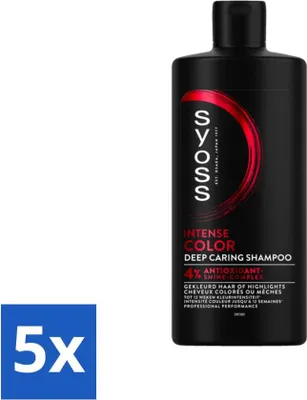 Obrázek produktu pro SYOSS - Color 440 ml - Šampon - Dlouhotrvající styling - 440 ml - Výhodné balení - 5 kusů