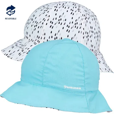 Produktbild von van der Meulen Babymütze UV40 Strandhut hellblau wendbar