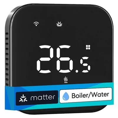 Image de Thermostat intelligent MEROSS MTS215BMA-B(EU) Wi-Fi (noir)