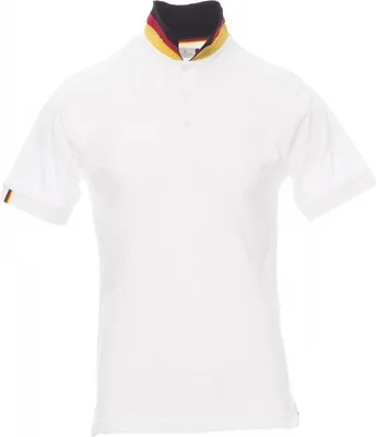 Produktbild von Herren Poloshirt "NATION" - Payper Weiss/Deutschland L