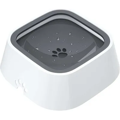 Obrázek produktu pro Misky na vodu pro psy a kočky proti rozlití protiskluzová anti splash miska s plovoucím víkem 1 l - NoSplashBowl