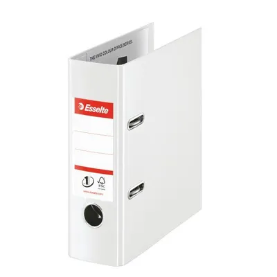 Image de Classeur à levier A5 Esselte No.1 Power Vivida, tout plastique, dos 7,5 cm, blanc