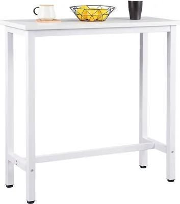 Immagine prodotto di Tavolo da bar Bolt Edge Deluxe - Bianco - Rettangolare - Legno/Metallo - 100x40x100?cm