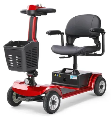 Obrázek produktu pro Skútr Pro Seniory SEEDREAM S-02 - Motor 250W Baterie 24V12AH 8 Palců Magnetická Brzda - Červená
