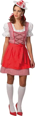 Produktbild von Dirndl  rot Karneval Fasching Kostüm 42
