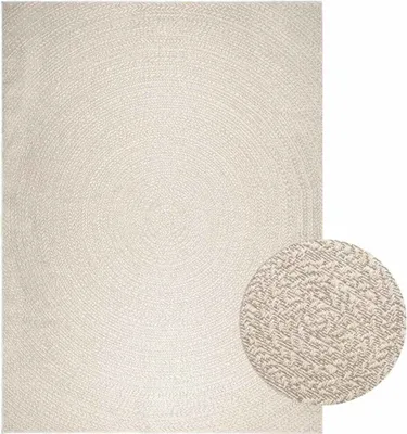 Obrázek produktu pro Koberec ZIZUR krémová 240x340cm jutový vzhled interiér exteriér