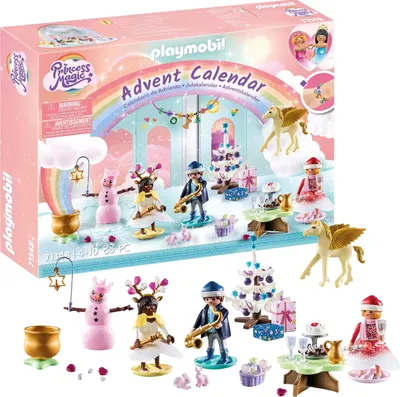 Immagine prodotto di PLAYMOBIL Natale 71348 Calendario dell'Avvento "Natale sotto l'arcobaleno"