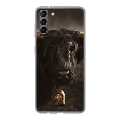 Produktbild von MuchoWow® Handyhülle Schutzhülle Hülle für Samsung Galaxy S21 Plus Schottischer Highlander - Fell - Schwarz Silikon Softcase Handy Hülle - Handy-Tasche