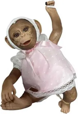 Produktbild von MuÑecas Guca Affenbaby-puppe Rosa  Rosa One Size