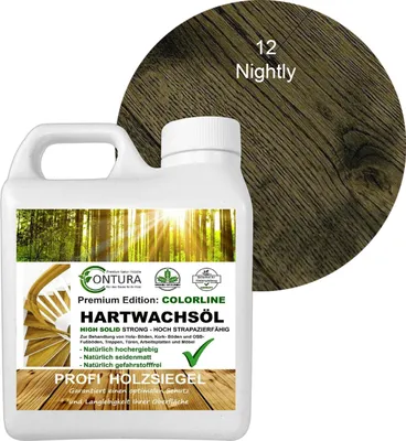 Produktbild von Contura 1 Liter FARBIGES Hartwachsöl Colorline Premium Hartwachs - 12 Nightly