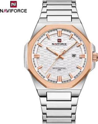 Produktbild von NAVIFORCE ST-38659 Herren Uhr - Silber/Rosa/Weiß KP38659