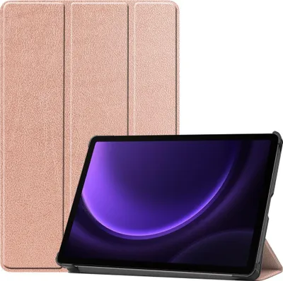 Produktbild von Samsung Galaxy Tab S10 FE / S9 FE Hülle - Coverup Tri-Fold Ständer Klapphülle mit Schlaf/Wach-Funktion - Roségold