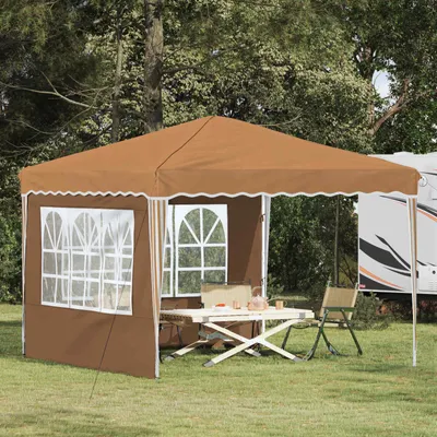 Produktbild von CLORIS Pop-up Partyzelt Beige 288 x 288 x 245 cm Oxford-Stoff - Pavillons & Partyzelte CC565