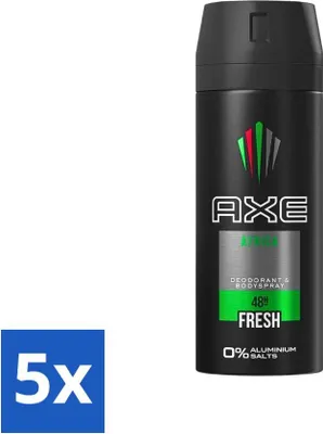Productafbeelding van AXE - Deodorantspray - Africa - Sinaasappel & Sandelhout - Verzorgend - 150 ml - Voordeelverpakking - 5 stuks