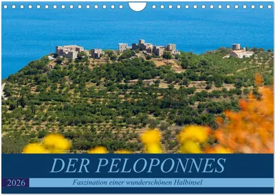 Produktbild von DER PELOPONNES (Wandkalender 2026 DIN A4 quer), CALVENDO Monatskalender