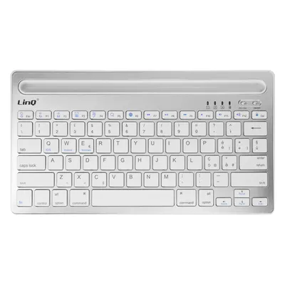 Immagine prodotto di Tastiera QWERTY wireless LinQ bianca, compatibile con iOS / Android / Windows