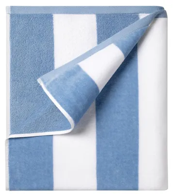 Zdjęcie produktu dla Duży ręcznik plażowy - ręcznik kąpielowy o wymiarach 70 x 70 cali, w kolorze niebieskim