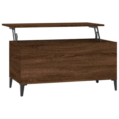 Produktbild von vidaXL Couchtisch Braun Eichen-Optik 90x44,5x45 cm Holzwerkstoff