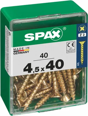 Produktbild von Spax Universalschrauben 4.5 x 40 mm PZ 2 - 40 Stk.
