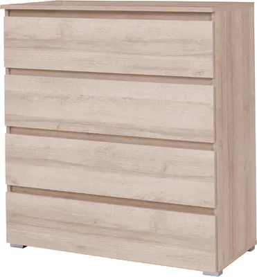Produktbild von Klassische Kommode, Kommode, Wohnzimmer, Schlafzimmer, Kinderzimmer, Jugendzimmer - MOON (Sonoma) M4