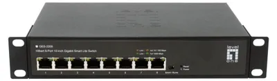 Produktbild von LevelOne Hilbert GES-2208 – Switch – 10 Zoll, leicht, mit VLAN, QoS, energieeffizientem Design, für kleine Netzwerke