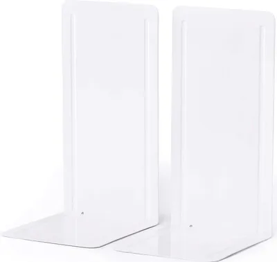 Produktbild von MAUL Buchstütze Stahl 14 x 12 x 24 cm weiß