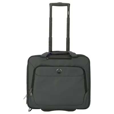 Zdjęcie produktu dla DELSEY PARIS Teczka z przegrodą na laptopa Parvis Plus Wodoodporna 2 rolki Trolley Boardcase Szara 46cm