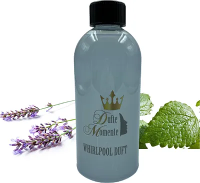 Produktbild von Dufte Momente | Whirlpool Duft 500ml | Lavendel - Melisse | mit naturreinem und natürlichem ätherischen Öl | kein Schaum | vegan und ohne Tierversuche