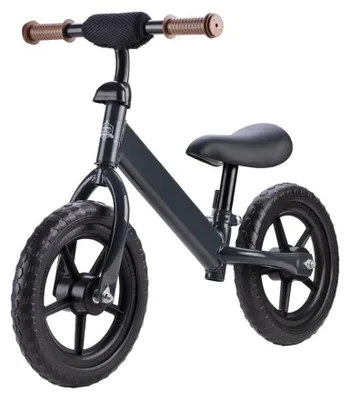 Image de 1001Jouets Draisienne enfant - 10 pouces - Ajustable en hauteur - À partir de 2 ans - Anthracite