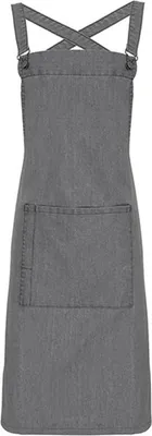 Immagine prodotto di Grembiule da barista Premier Workwear PR129 - Lunghezza 86 cm e larghezza 72 cm - Colore: Grigio Denim (circa Pantone 425) - Taglia: Unica