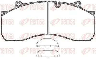 Produktbild von REMSA Bremsbeläge Satz Vorne Bremsklötze JCA 1073.00