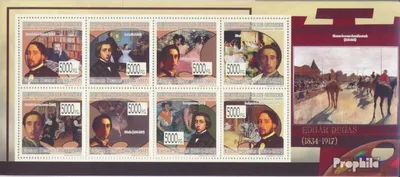Produktbild von Briefmarken Guinea 2009 Mi 6879-6886 Kleinbogen (kompl. Ausgabe) postfrisch Gemälde von Edgar Degas (1834-1917)