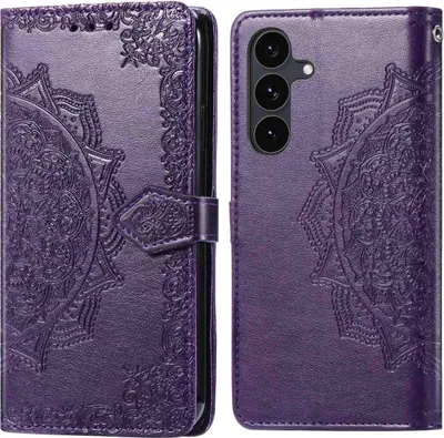 Zdjęcie produktu dla imoshion Mandala Bookcase dla Samsung Galaxy S25 FE - fioletowy