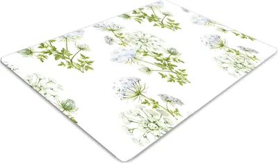 Produktbild von Stuhlunterlage Bürostuhlunterlage 120 cm x 90 cm Bodenmatte Bürostuhlunterlage - Zarte Blumen