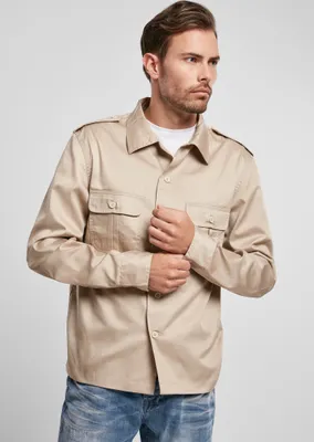Obrázek produktu pro Urban Classics Pánská košile s dlouhým rukávem Synzow béžová 5XL