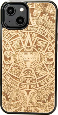 Produktbild von Bewood Holzhülle für iPhone 14 AZTEC CALENDAR ANIEGRE