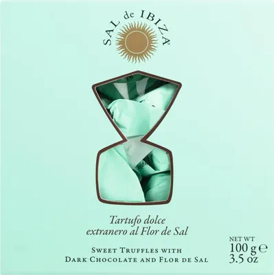 Produktbild von Sal de Ibiza Tartufo dolce extranero al Flor de Sal Geschenkbox 100g