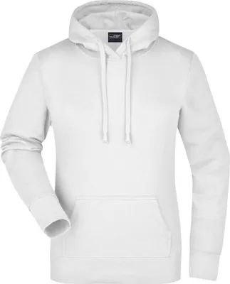 Produktbild von Ladies' Hooded Sweat Klassisches Kapuzensweat white, Gr. L