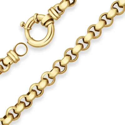 Produktbild von 7,2mm Armband Erbskette Goldarmband Armschmuck aus 585 Gold Gelbgold 19cm