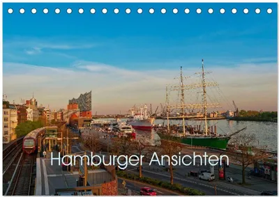 Produktbild von Hamburger Ansichten (Tischkalender 2027 DIN A5 quer), CALVENDO Monatskalender